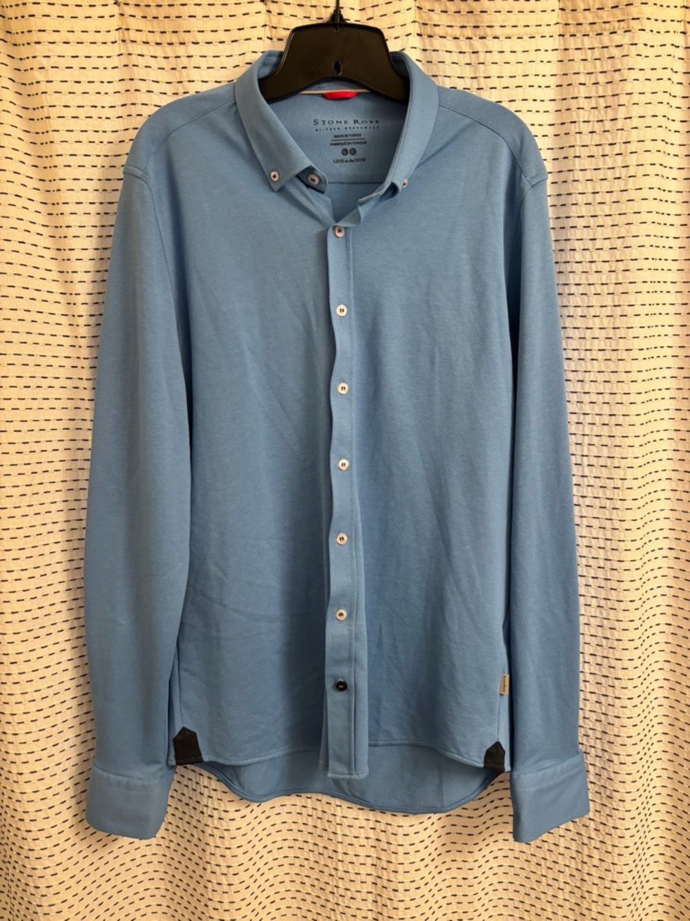 Stone Rose Men’s Light Blue Button-Down Shirt